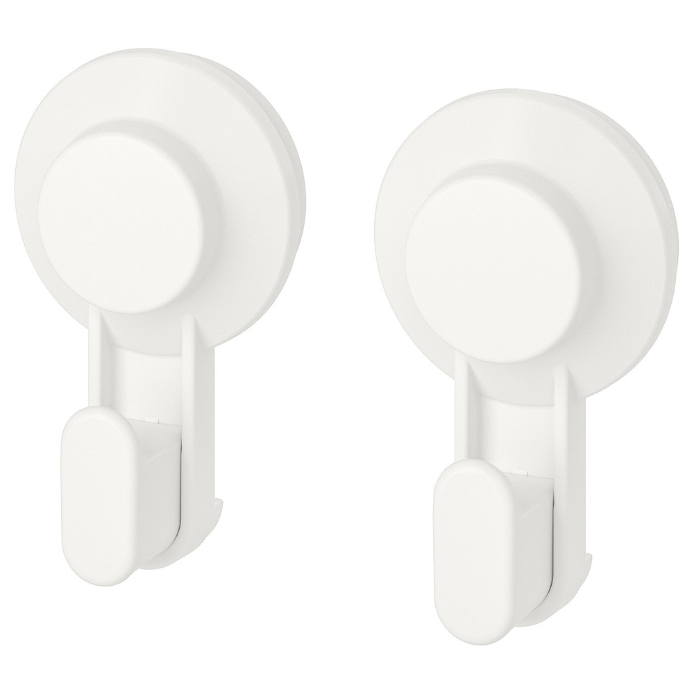 IKEA TISKEN  (ИКЕА ТИСКЕН)  -  Вешалка с присоской, белая