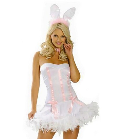 Костюм Пасхальный кролик SM (42-44) (Цвет: белый с розовым)