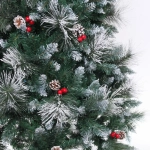 Ёлка «Роскошная» 180 см, ПВХ+леска, шишки, ягоды, иней (723 веток) (SZ809AA-180)