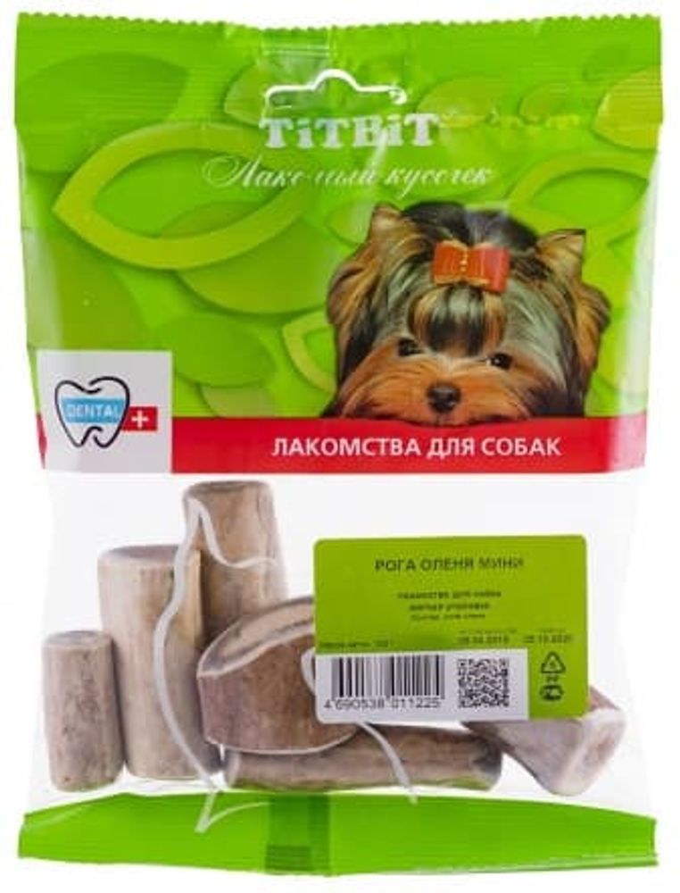 Рога оленя мини - мягкая упаковка 100г
