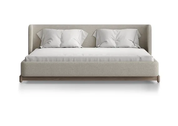 Кровать Basic спальное место 180*200 см (молочный, букле)