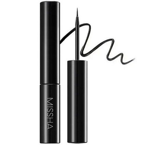 Влагоустойчивая жидкая подводка для глаз Missha Liquid Sharp Liner #Black, 6г
