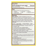 Bayer, аспирин, 500 мг, 100 капсул, покрытых оболочкой