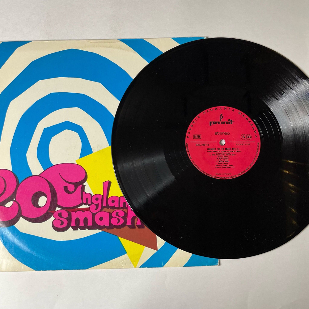 Винтажная виниловая пластинка LP Orkiestra Alana Caddy England's Top 20 Smash Hits 2 (Польша 1974)