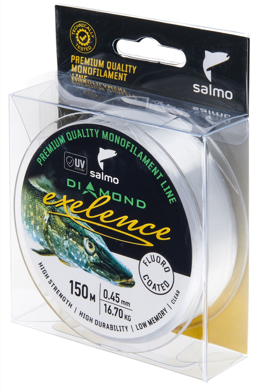 Леска монофильная Salmo Diamond EXELENCE FLUORO COATED Clear 150/045