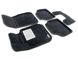 Коврики салона для BMW 3 (F30) (2010-2018) Euromat 3D Lux черные. Арт. EM3D-001202