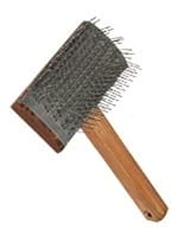 Пуходерка (Зооник) деревянная "Кавказец" полукруглая, окрашенная водной морилкой