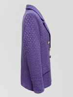 Пиджак Podium твидовый двубортный с крупными золотыми пуговицами