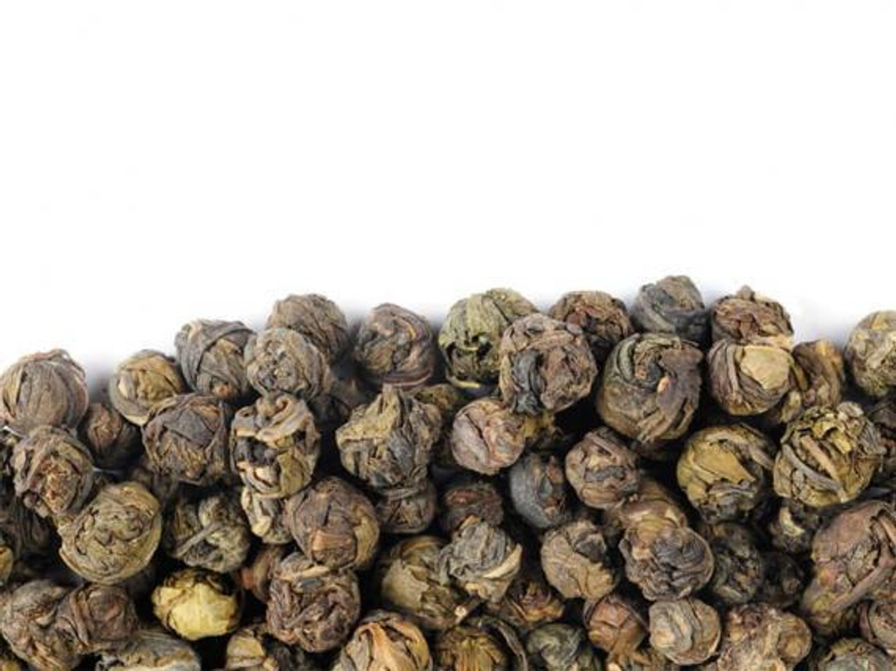 Китайский зеленый чай Черный жемчуг (Long Zhu) РЧК