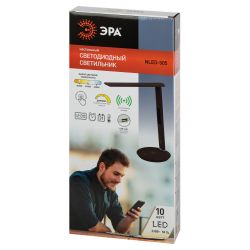 Настольный светильник ЭРА NLED-505-10W-BR светодиодный коричневый