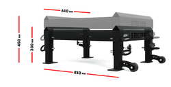 Тяжелоатлетические плинты для штанги с регулировкой по высоте 30-45 см (пара)