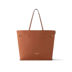 Сумка Louis Vuitton Neverfull Inside Out MM двухсторонняя, коричневая