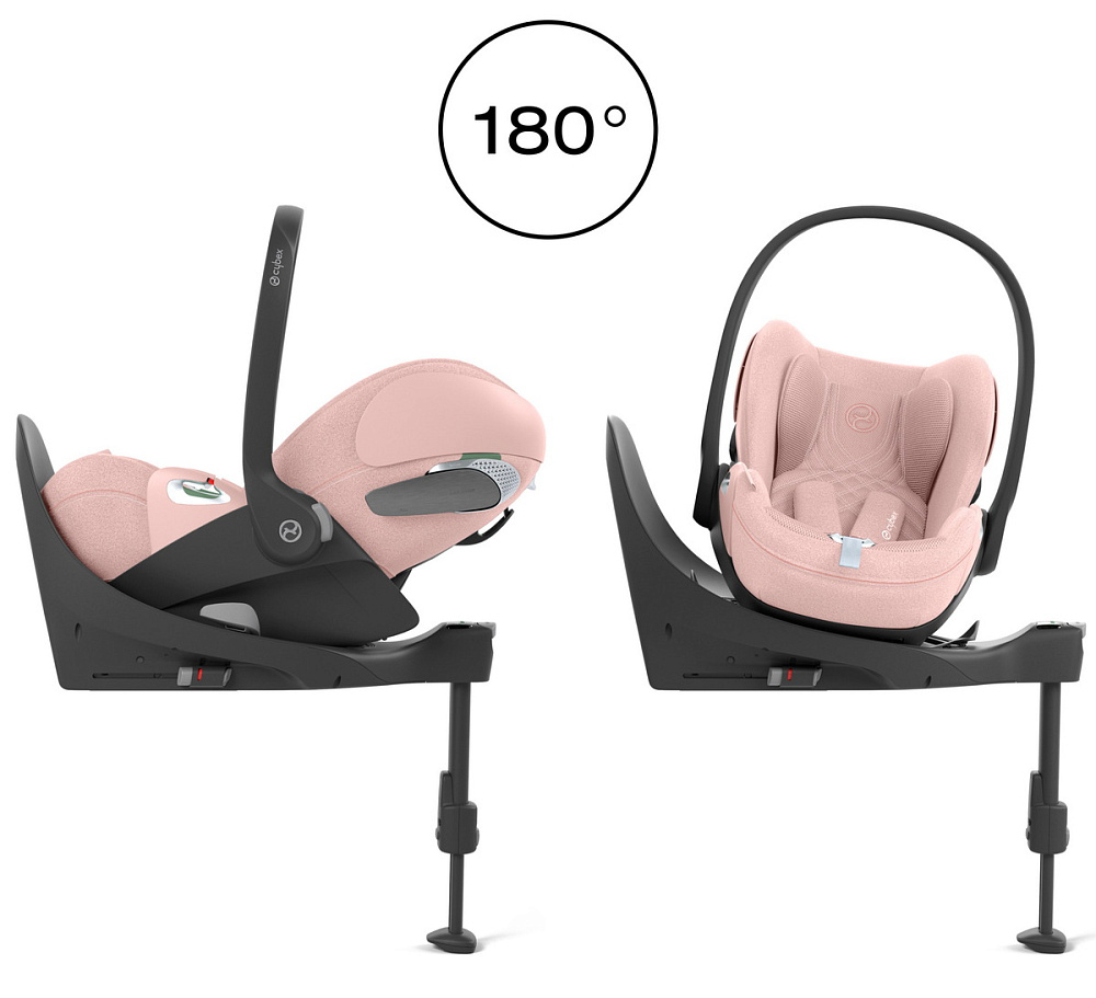 Коляска Cybex Talos S Lux SLV complete Cloud T Peach Pink Plus Base T 4 в 1 Stone Grey с дождевиками