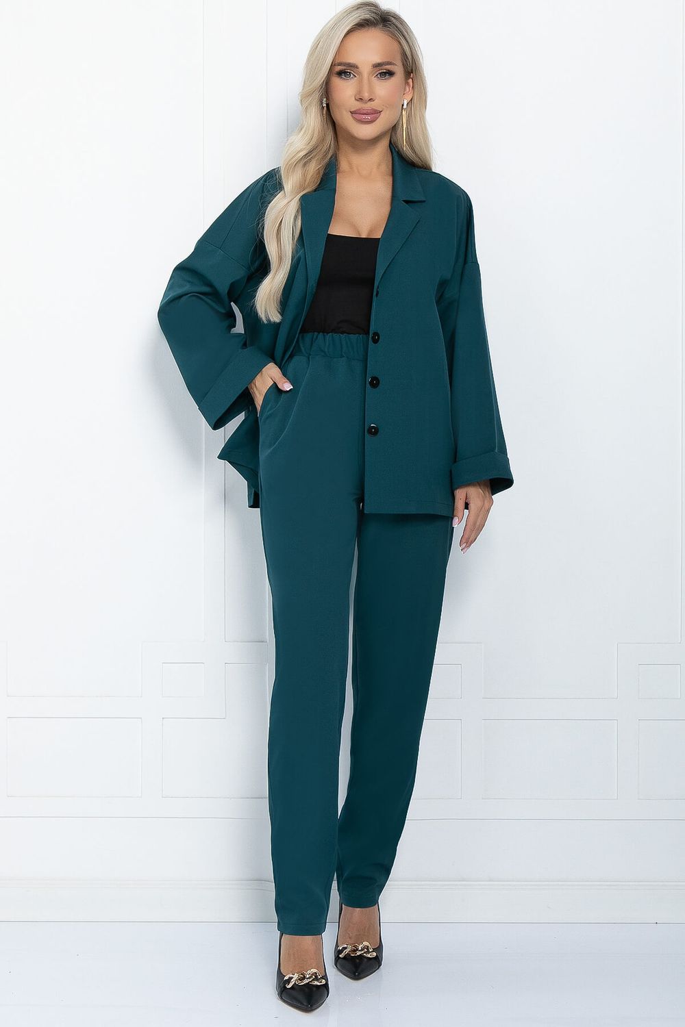 Костюм Ирвин НЬЮ (изумруд) К11343 LT Collection