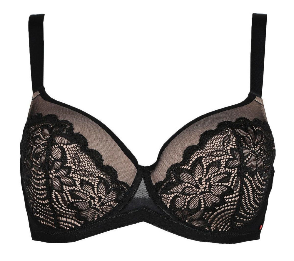 Бюстгальтер-балконет с формованной чашкой S1 (Размер: 5D) (Цвет: черный)