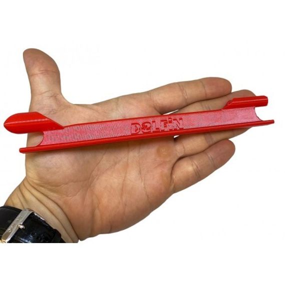 Мотовильце линя + заглушка острия гарпуна (2 в 1) DELFiN красный