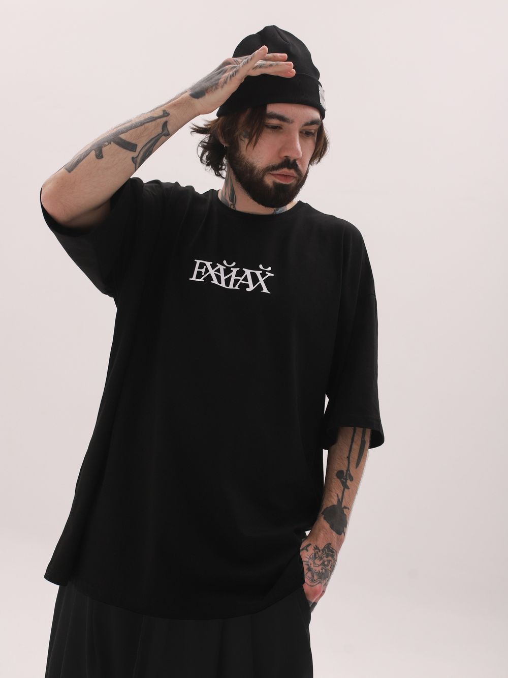 Футболка оверсайз(унисекс) «ЕХАЙНАХУЙ» Футболка оверсайз(унисекс) «ЕХАЙНАХУЙ»