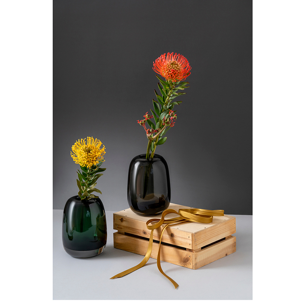 Ваза для цветов hildy, 17 см, черная