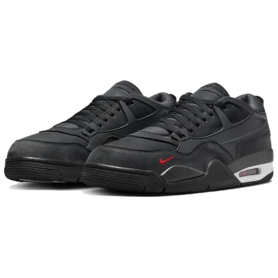 Jordan Air Джордан 4 Винтажные баскетбольные кроссовки Низкие Мужские Черные