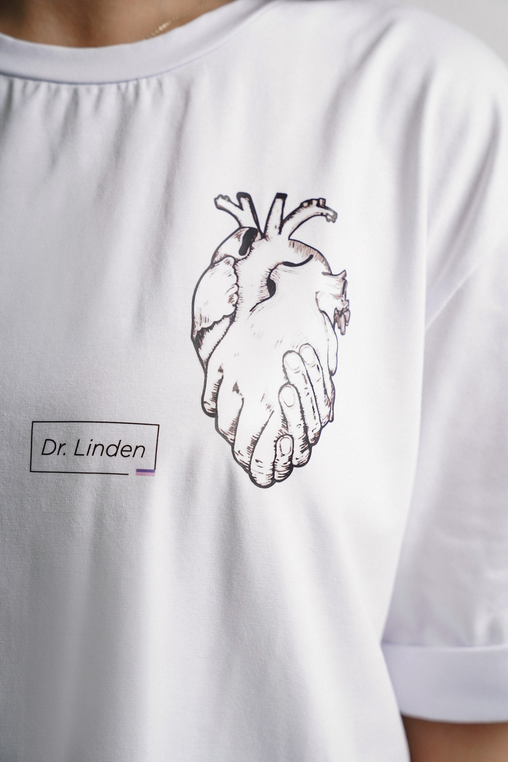 Футболка сердце без цветов