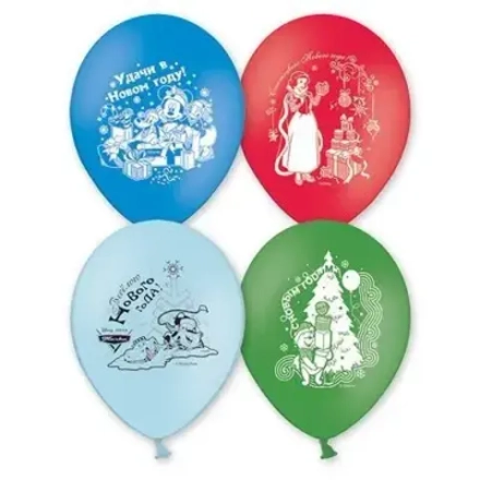 Шар с рисунком 14" Disney С Новым Годом 30шт.