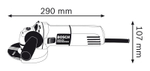 Угловая шлифмашина BOSCH GWS 670 0601375606