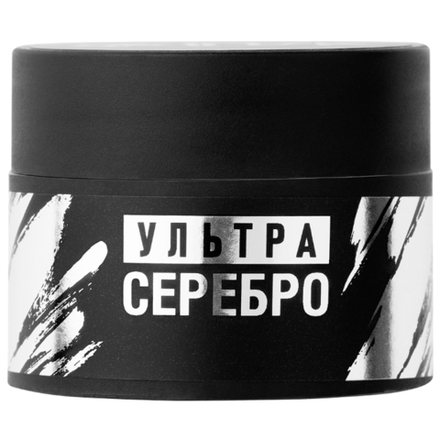 Irisk Ультра серебро гелевая краска без липкого слоя, 5мл