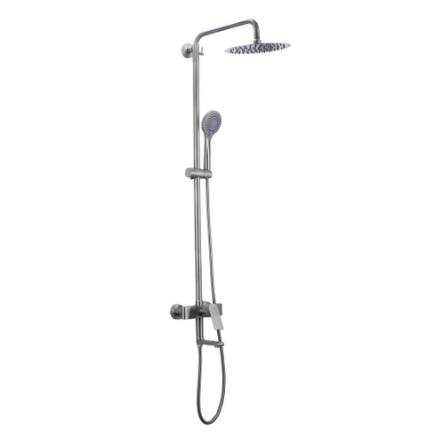 Душевая система 35к G2499-20 GAPPO нерж. сталь, лейка "Тропический душ", САТИН