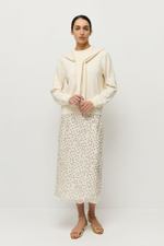 Джемпер из хлопка с кашемиром 2 в 1