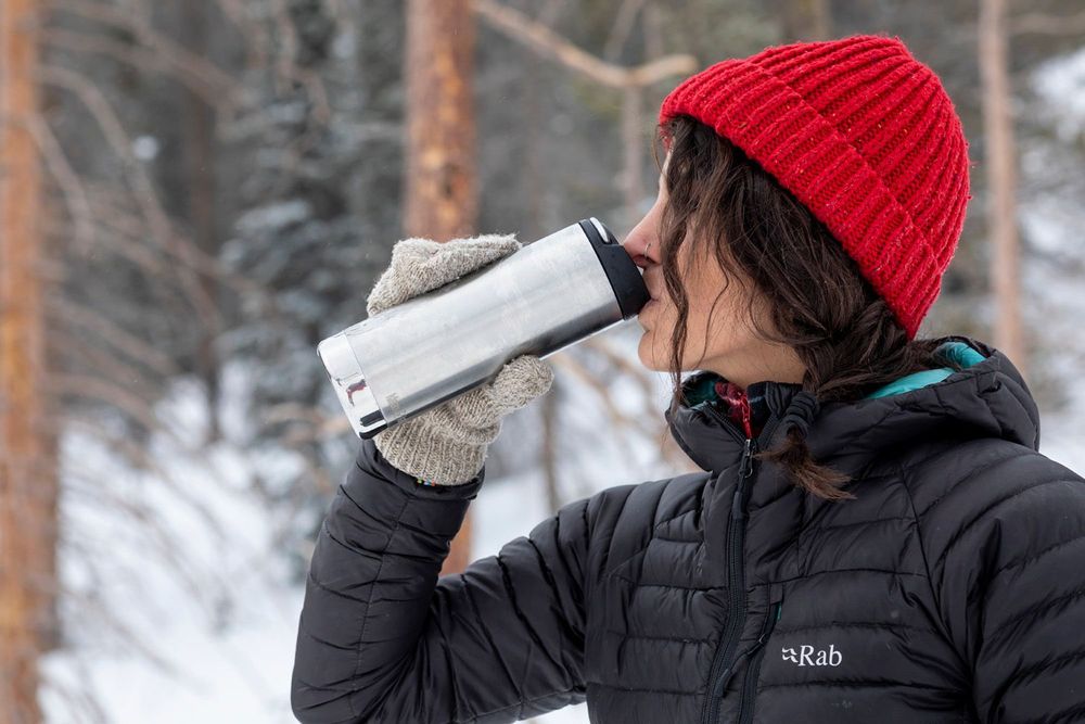 Термокружка Klean Kanteen TKWide Cafe Cap 16oz (473 мл) Brushed Stainless