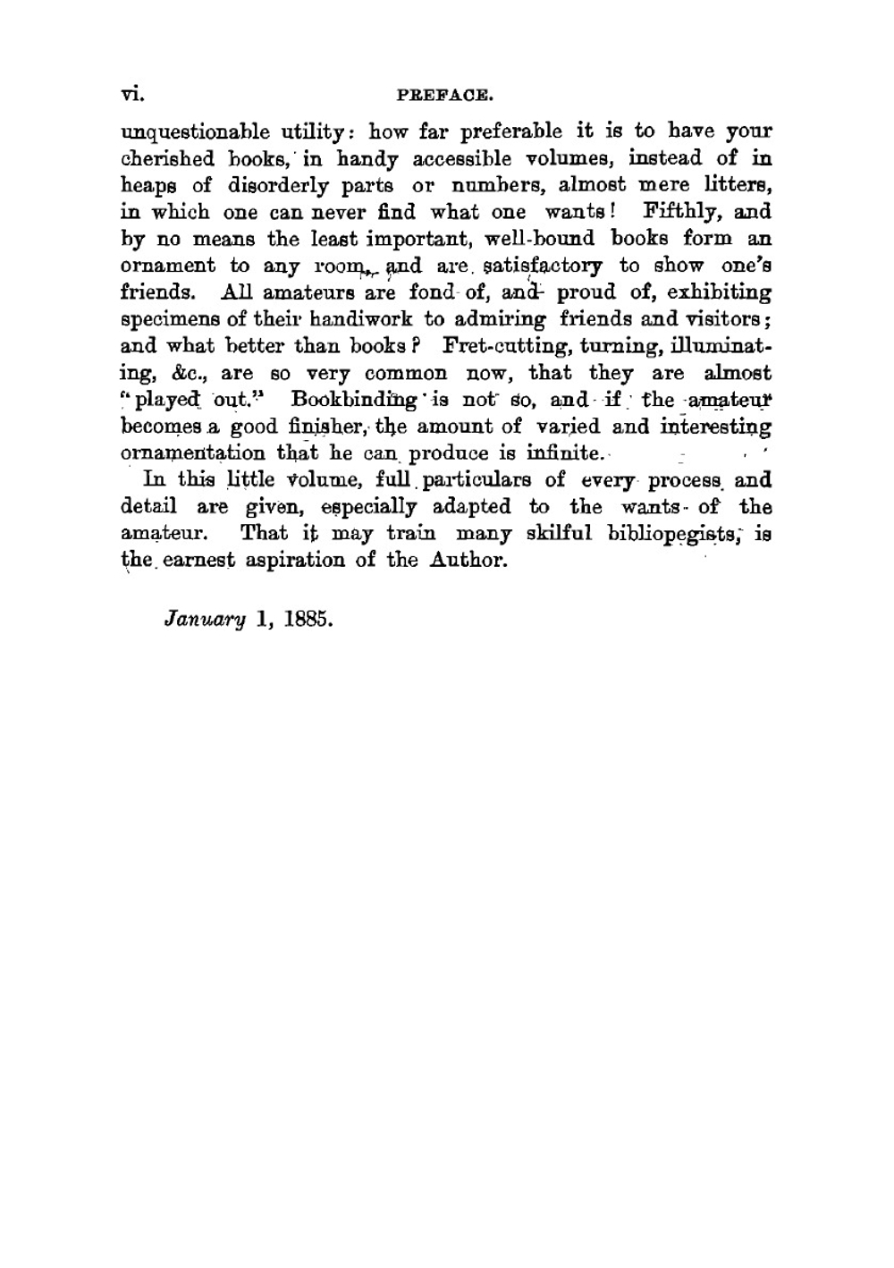 Bookbinding for amateurs. Being descriptions of the various tools and appliances required and minute instructions for their effective use | W J. E. Crane