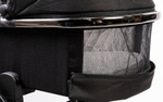 Детская коляска Peppy Tecla 3 в 1 с автокреслом Rise Shadow Black Chrome Edition (Черный)