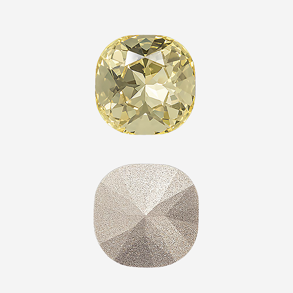 Кристалл Кушон (Сushion), оттенок "Лимонад"/"Jonquel", 12мм