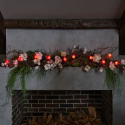 ULD-S0400-010-STB-2AA RED IP20 STRAWBERRY Гирлянда светодиодная на батарейках 2AA не в-к. Клубника. 4м. 10 светодиодов. Красный свет. Провод прозрачный. TM Uniel.