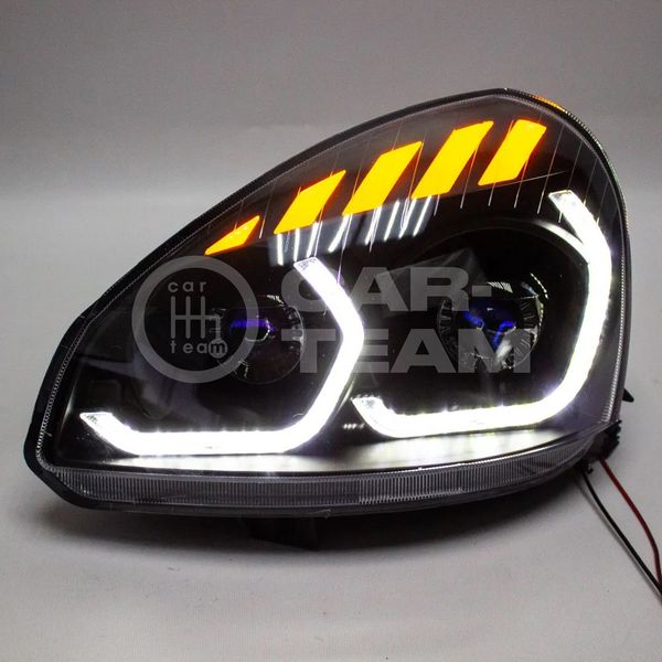 Фары Лада Приора передние в стиле BMW (ver.2) с 4-мя Bi LED модулями 1,8 дюйма