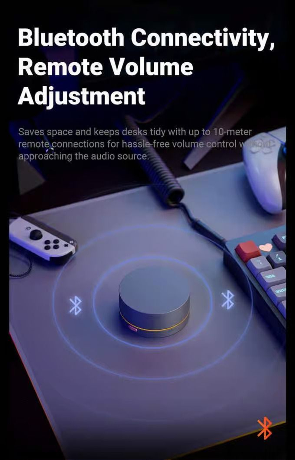 Интерфейс регулировки громкости с RGB-подсветкой Fosi Audio VOL20