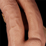 Двойной фаллоимитатор Lovetoy (30–33×5,5–6,8 см) на присоске