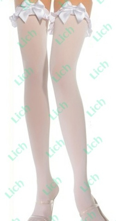 Чулки белые c бел. бантами
