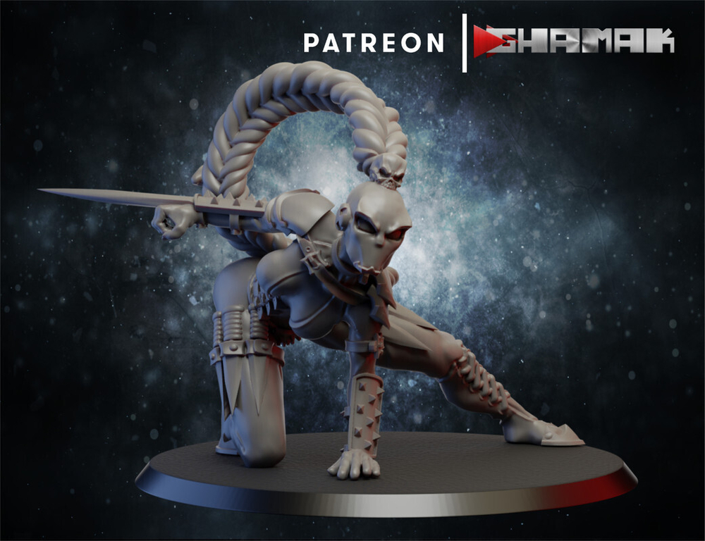 Officio Assassinorum Callidus Assassin Имперский Ассасин миниатюра для dnd, днд, pathfinder, фентези, Настольная игра, НРИ, Варгейм, РПГ
