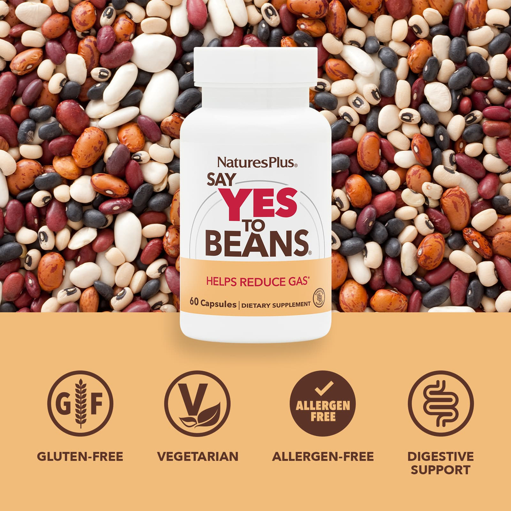 NaturesPlus, Bay Yes To Beans®, 60 капсул