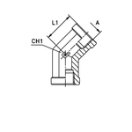Штуцер FSC45 BSP 1/2" BSP 1/2" CAST