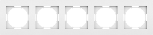 Рамка 5-я, матовый белый, серия A07