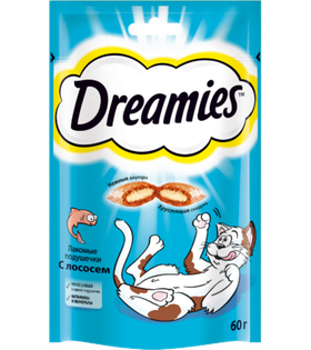 Дримис Лакомства для кошек лосось 60гр.