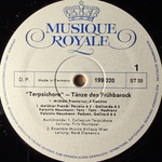 Сборник Терпсихора - Танцы раннего барокко (Германия 1969г.)