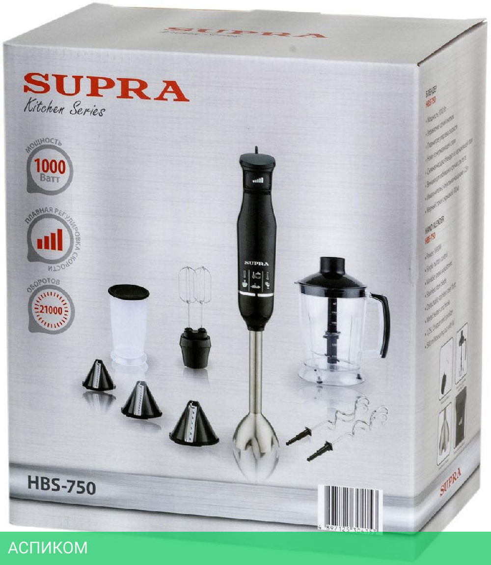 Блендер Supra HBS-750 черный