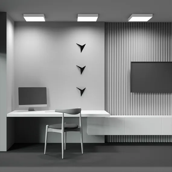 Потолочный светильник Зон / Zon 45 Вт 3000 К 120° Technical c032cl-45w3k-sq-w