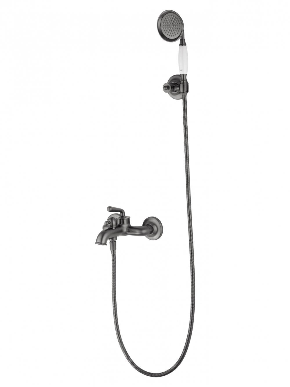 Смеситель для ванны с душем WONZON & WOGHAND STEAM, Темный графит (WW-88639008-BGM)