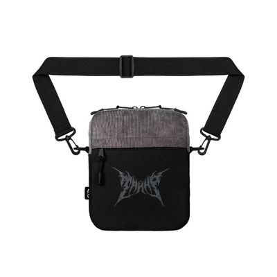 Сумка через плечо ТАЙНА DL сер-черн/серое лого