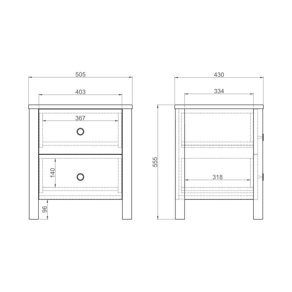 Прикроватная тумба BERGEN BG013