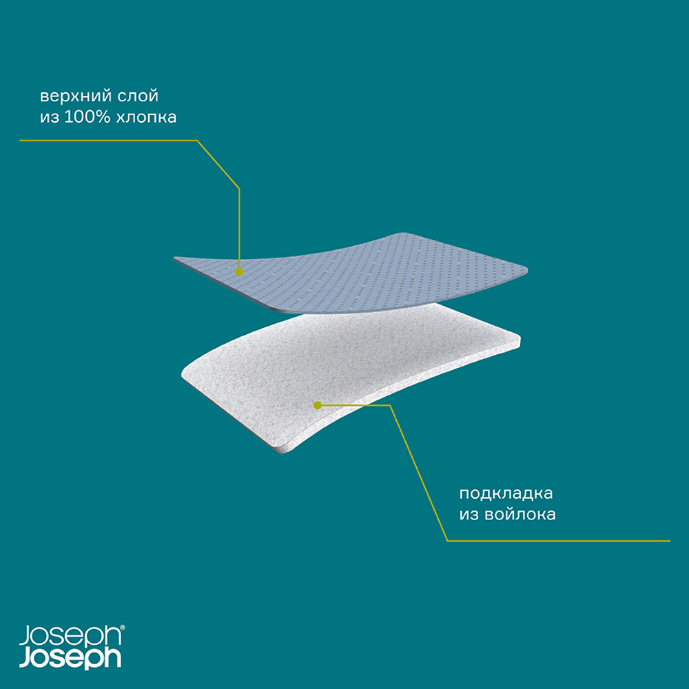 Доска гладильная складная pocket™, серо-желтая